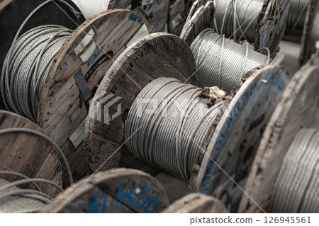 steel cable rope, steel wire or steel rope, rope sling drum for engineering heavy duty industry 126945561