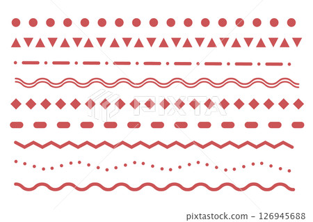 Line Set-1-Red Line Set-1-Red 126945688