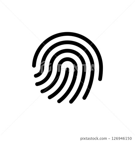 fingerprint symbol icon 126946150