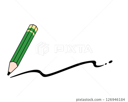 用鉛筆劃一條線的插圖 用鉛筆劃一條線的插圖 126946184