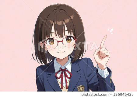 Schoolgirl, anime style, color illustration Schoolgirl, anime style, color illustration 126946423