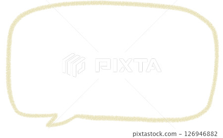 Handwritten simple square speech bubble 126946882