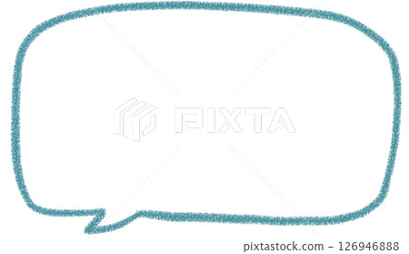 Handwritten simple square speech bubble Handwritten simple square speech bubble 126946888
