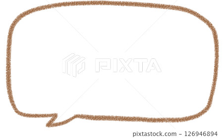 手寫簡單方形氣泡 126946894