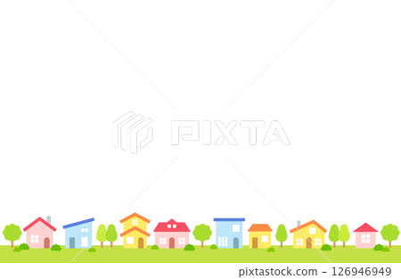 居住區向量插圖背景材料 126946949
