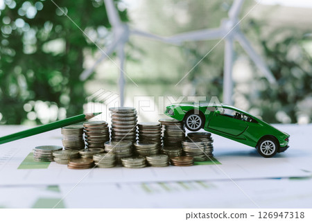 ESG strategies are driving business growth, boosting revenue and financial success by aligning economic goals with sustainable finance. growth, revenue, finance, economic, financial. green car ESG strategies are driving business growth, boosting revenue and financial success by aligning economic goals with sustainable finance. growth, revenue, finance, economic, financial. green car 126947318