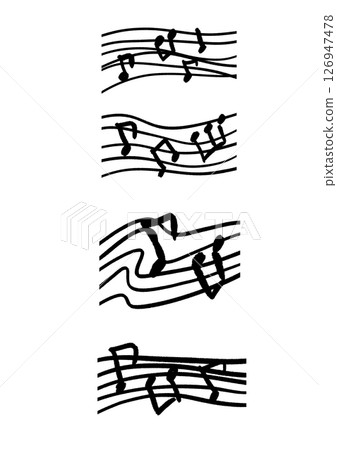 Simple calligraphy material illustration Simple calligraphy material illustration 126947478