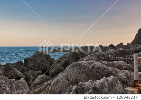 The Pacific Ocean as seen from Cape Muroto 126948237