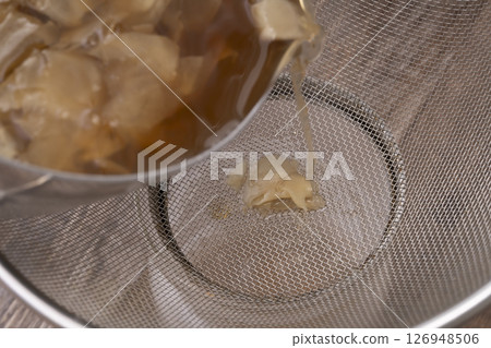 Homemade ginger syrup 126948506