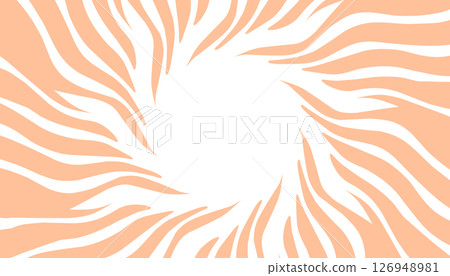 Peach fuzz pantone colour abstract background illustration with spiral pattern or comic theme. Perfect for wallpaper, background, poster, banner, book cover, comic. 126948981