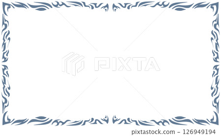 Abstract background with elemental blue border or frame. Perfect for card backgrounds, book covers, posters, banners 126949194