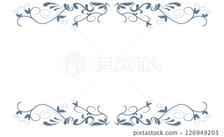 Abstract background with elemental blue border or frame. Perfect for card backgrounds, book covers, posters, banners Abstract background with elemental blue border or frame. Perfect for card backgrounds, book covers, posters, banners 126949203