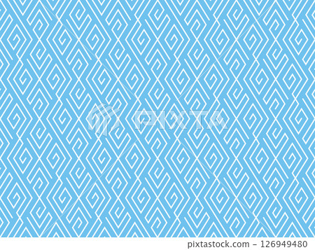 Abstract geometric pattern. A seamless vector background. White and blue ornament. Graphic modern pattern. Simple lattice graphic design Abstract geometric pattern. A seamless vector background. White and blue ornament. Graphic modern pattern. Simple lattice graphic design 126949480