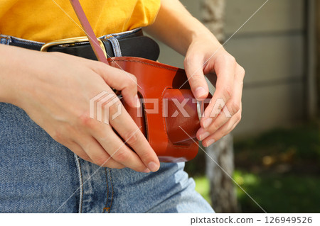 Retro camera, photo shooting on retro camera Retro camera, photo shooting on retro camera 126949526