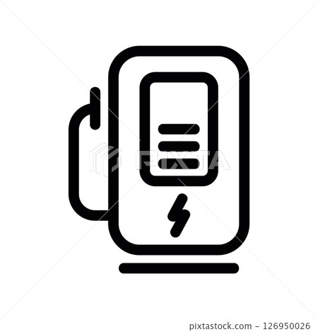 Electric Vehicle Charging Station with Battery Level Indicator Electric Vehicle Charging Station with Battery Level Indicator 126950026