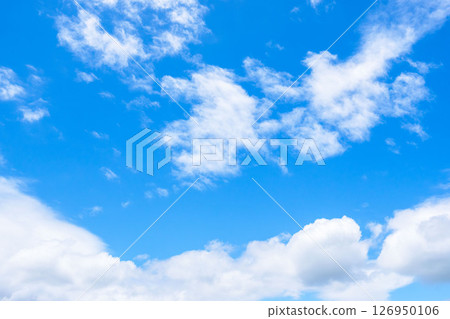 Clear blue sky and white clouds after the rain 02 Clear blue sky and white clouds after the rain 02 126950106