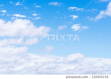 Clear blue sky and white clouds after the rain 31 Clear blue sky and white clouds after the rain 31 126950134