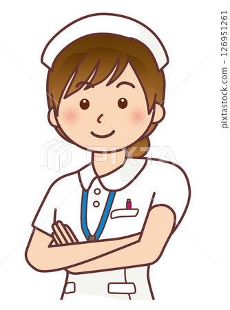 一位自信的女護士交叉雙臂 126951261