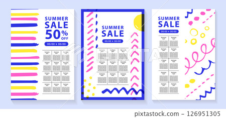 Colorful graffiti flyer templates set 1 Colorful graffiti flyer templates set 1 126951305