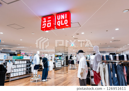 Strolling around the UNIQLO Mitten Fuchu store Fashion Miyacho, Fuchu City, Tokyo 126951611