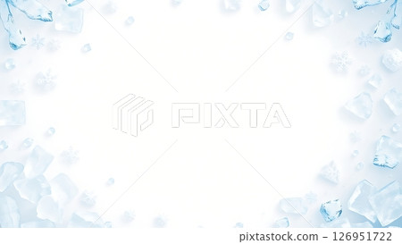 冰包圍的背景 126951722
