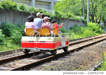 Rail bike at Kosaka Rail Park Rail bike at Kosaka Rail Park 126952739
