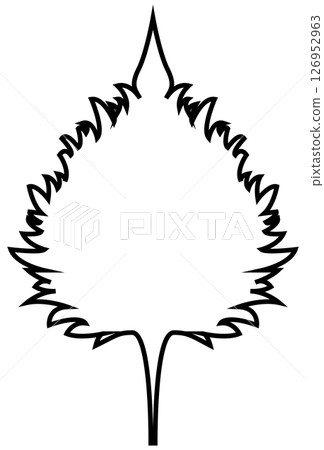 簡單乾淨的紫蘇線條畫 126952963