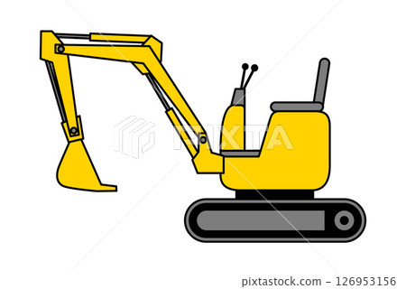 Small horizontal hydraulic excavator 126953156