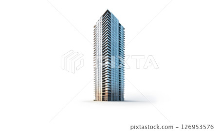 A towering skyscraper 126953576