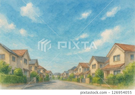 住宅區藍天 126954055