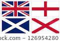 United Kingdom flag. Vector 126954280