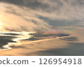 Rainbow clouds dyed in the sunset 126954918