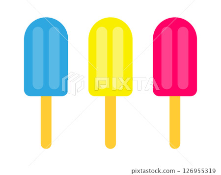 Set of ice cream bar icons illustrations 126955319