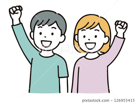 Children posing their fists 126955415
