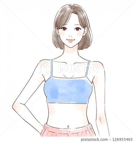 Illustration material of women and girls 126955465