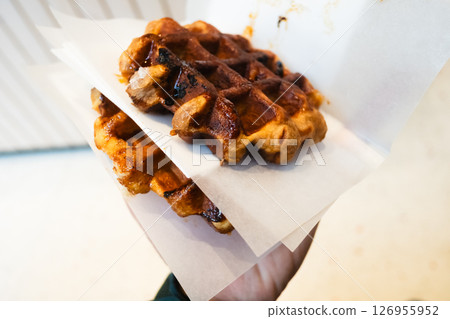 Belgian waffles in Liège Belgian waffles in Liège 126955952