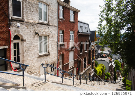 The great staircase in the city of Liège 126955971
