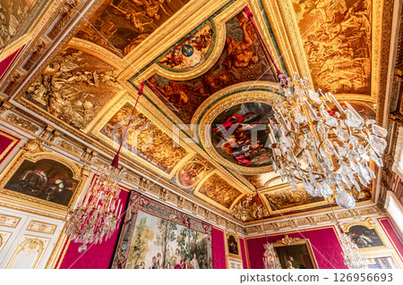 Ceilings decors of the royal apartments, Versailles, France Ceilings decors of the royal apartments, Versailles, France 126956693