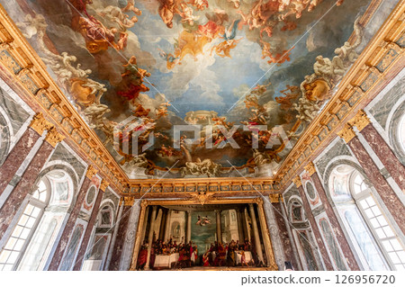 Ceilings decors of the royal apartments, Versailles, France Ceilings decors of the royal apartments, Versailles, France 126956720