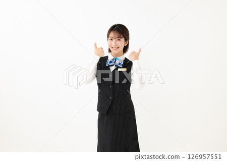 A woman in uniform A woman in uniform 126957551