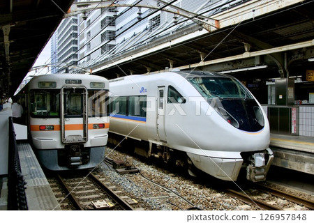 特急白鷺號(683系)駛入名古屋站 特急白鷺號(683系)駛入名古屋站 126957848
