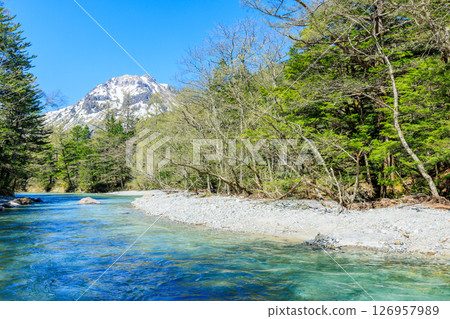 初夏的上高地 長野縣松本市 初夏的上高地 長野縣松本市 126957989