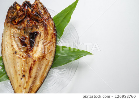 Grilled salted Atka mackerel 126958760