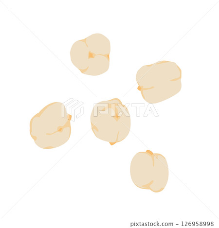 Illustration of chickpeas 126958998