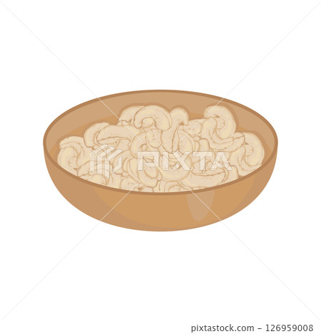 Illustration of cashew nuts Illustration of cashew nuts 126959008