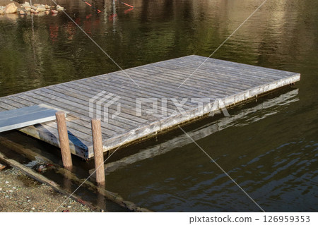 Pier of pond Pier of pond 126959353