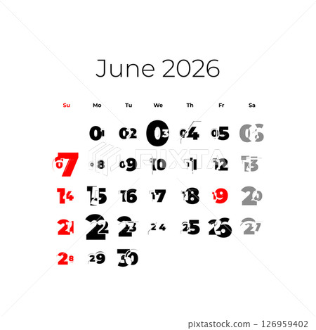 June 2026 calendar for USA 126959402