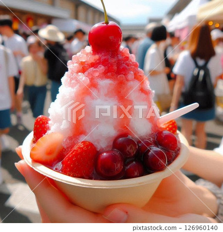 Shaved ice, shaved ice, summer 126960140