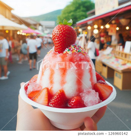 Shaved ice, shaved ice, summer 126960142