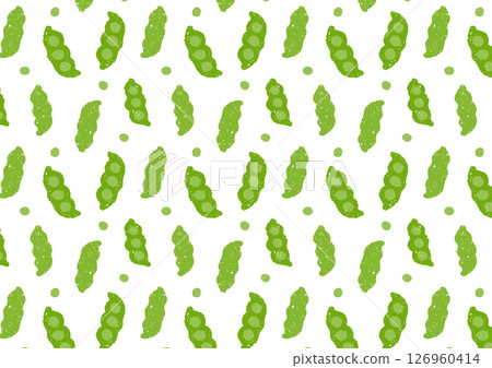 蠟筆式毛豆圖案 126960414